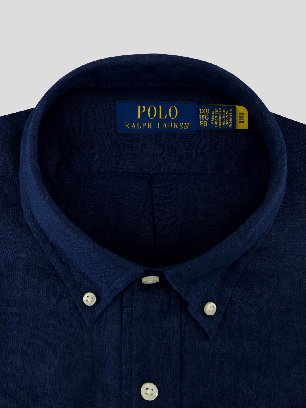 Chemise en Lin Grande Taille Bleu Marine